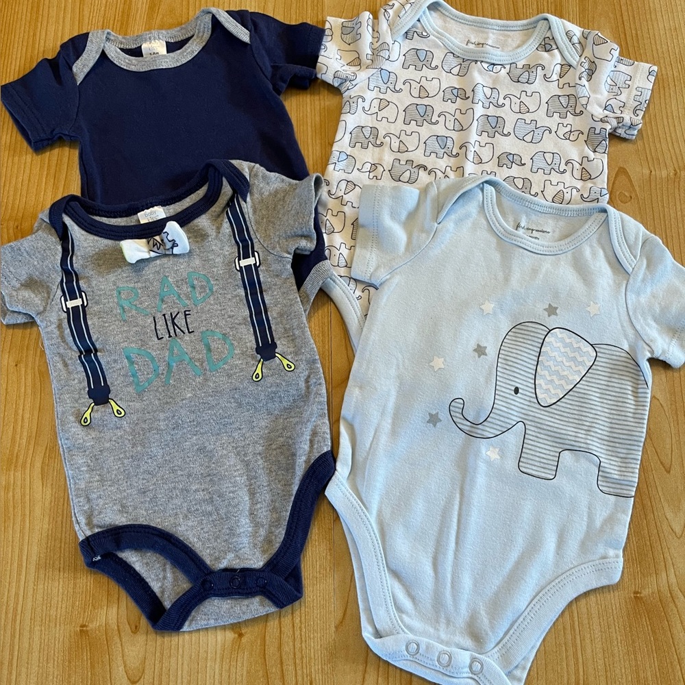 4/$12 Baby Boy Onesies!